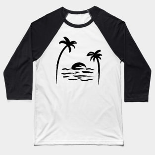 black palm trees design Baseball T-Shirt